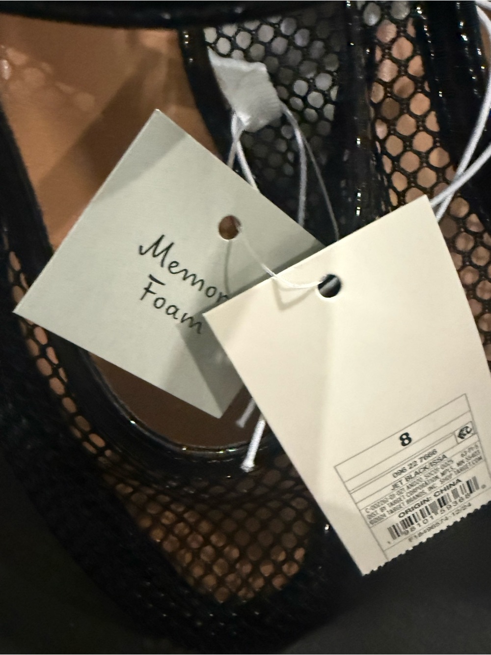a new day Women's Black Mesh Mary Jane Memory Foam Flats - Picture 4 of 8